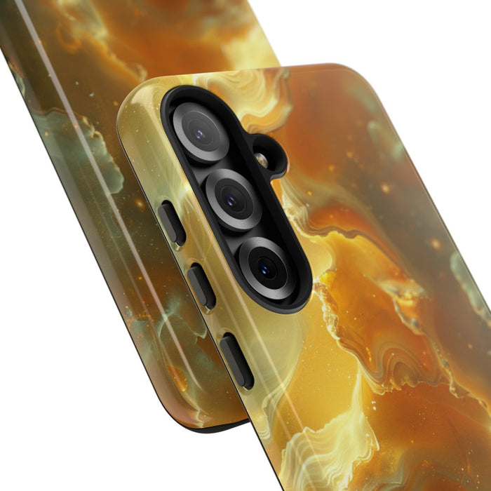 Gouden Nebula Abstract Design