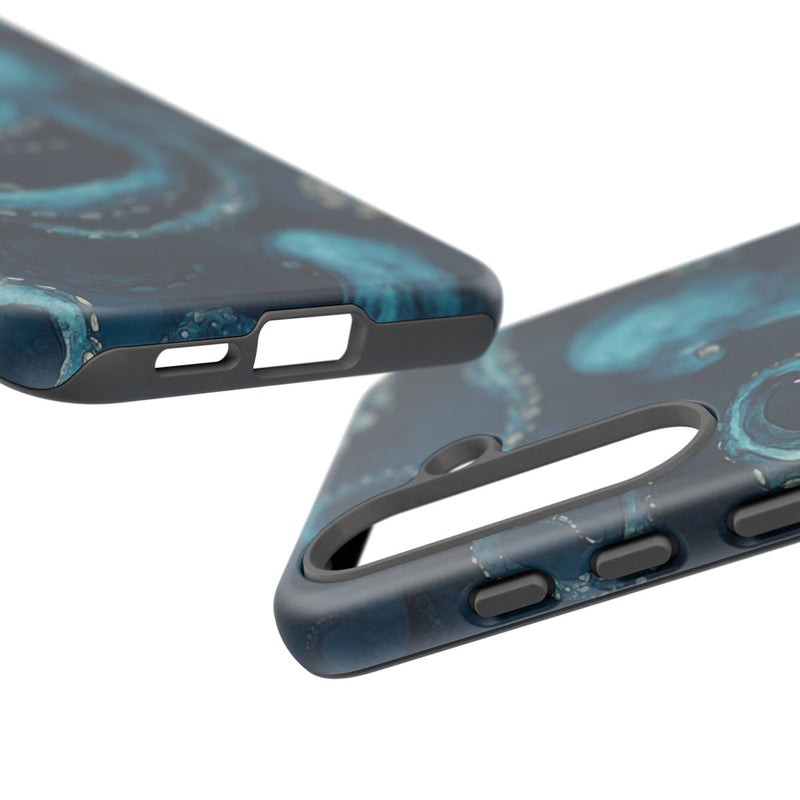 Blauw Octopuspatroon
