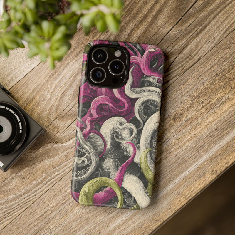Gedetailleerd Tentakelpatroon met Wervelende Swirls