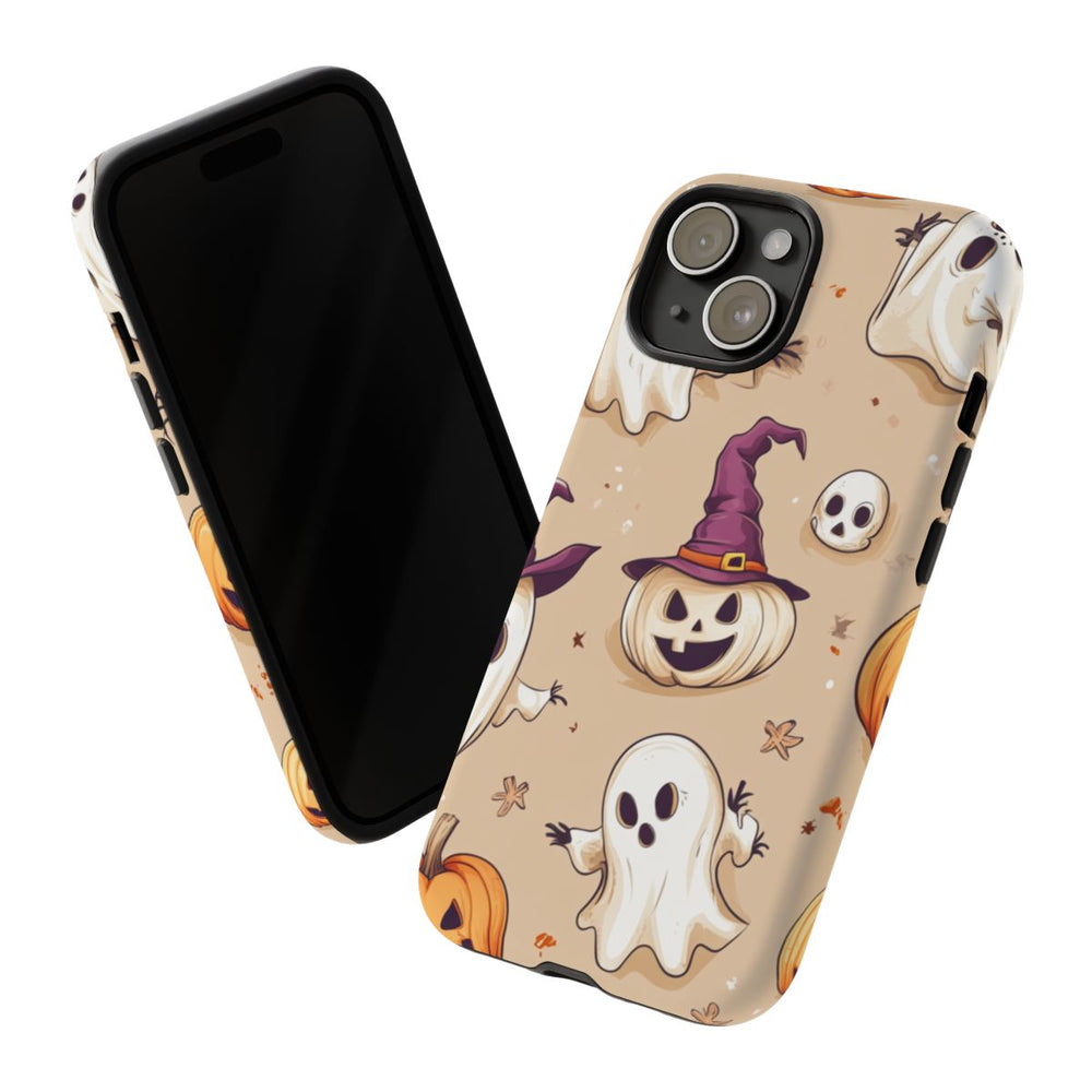 Schattige Halloween Geestjes en Pompoenen Patroon