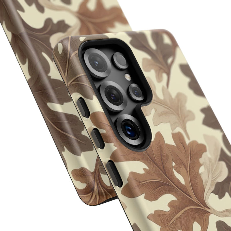 Eikenbladerenpatroon in Neutrale Kleuren