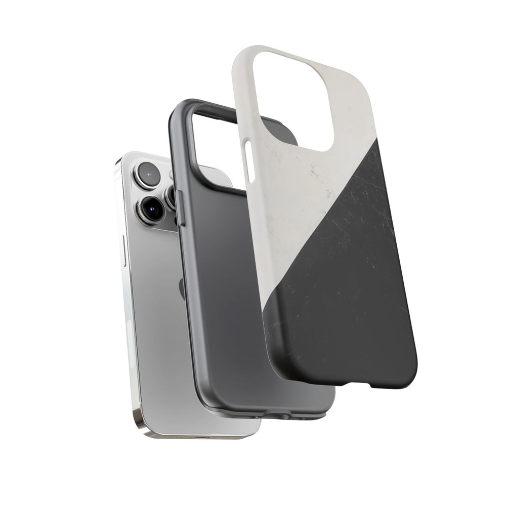 Zwart-Wit Driehoek Vlag Ontwerp