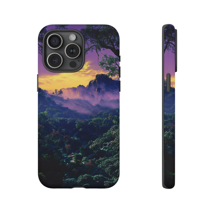 Sprookjesachtige Jungle met Zonsondergang