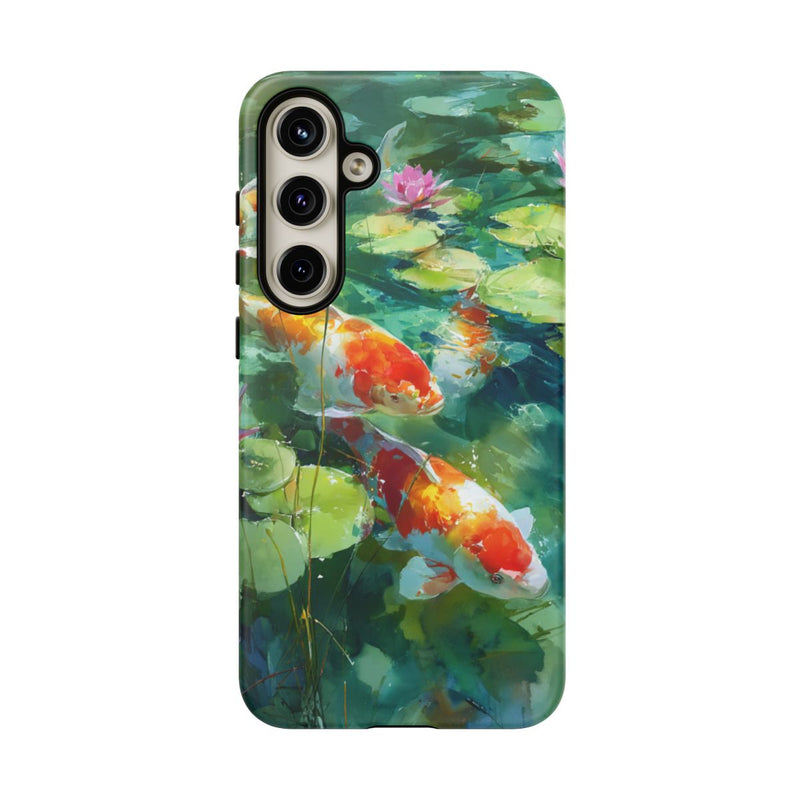 Kleurrijke Koi Karpers en Waterlelies