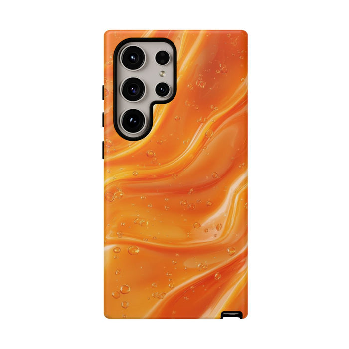 Monochrome Oranje Vloeibare Golven