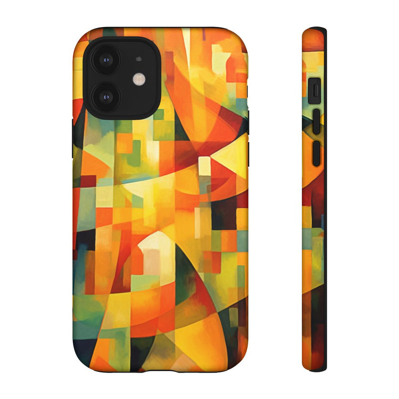 Abstracte Geometrische Vormen in Warme Kleuren