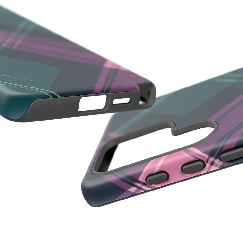 Smaragdgroen en Roze Geruit Patroon