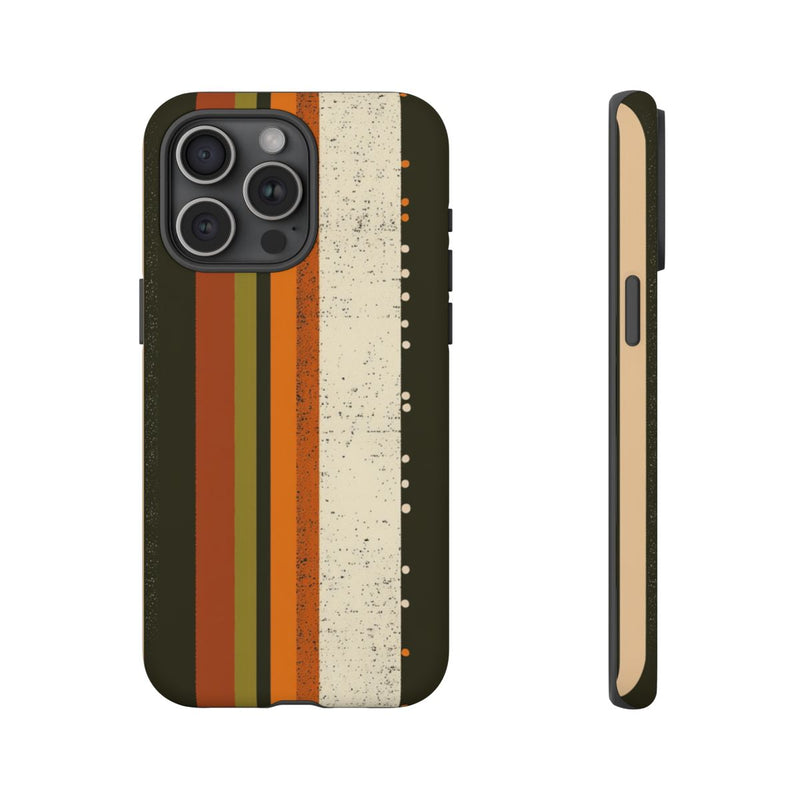 Retro Verticale Strepen en Stippenpatroon