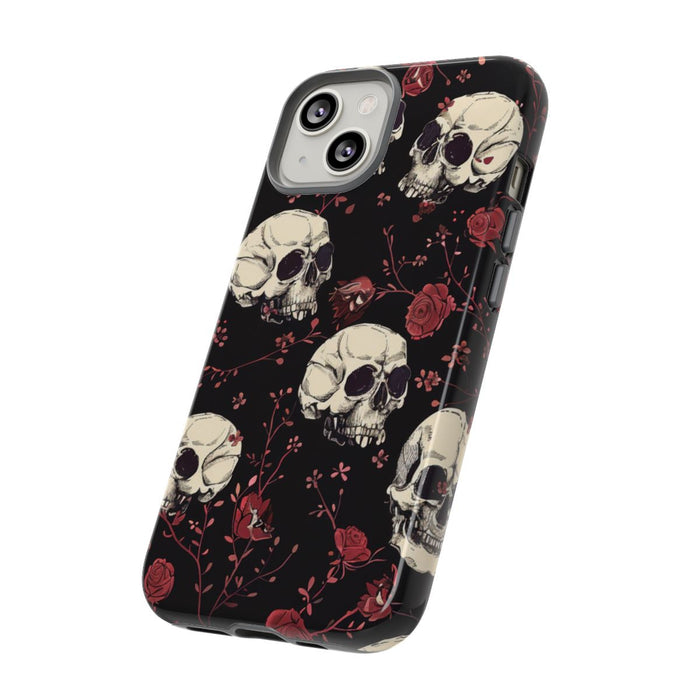 Schedels en Rode Rozenpatroon