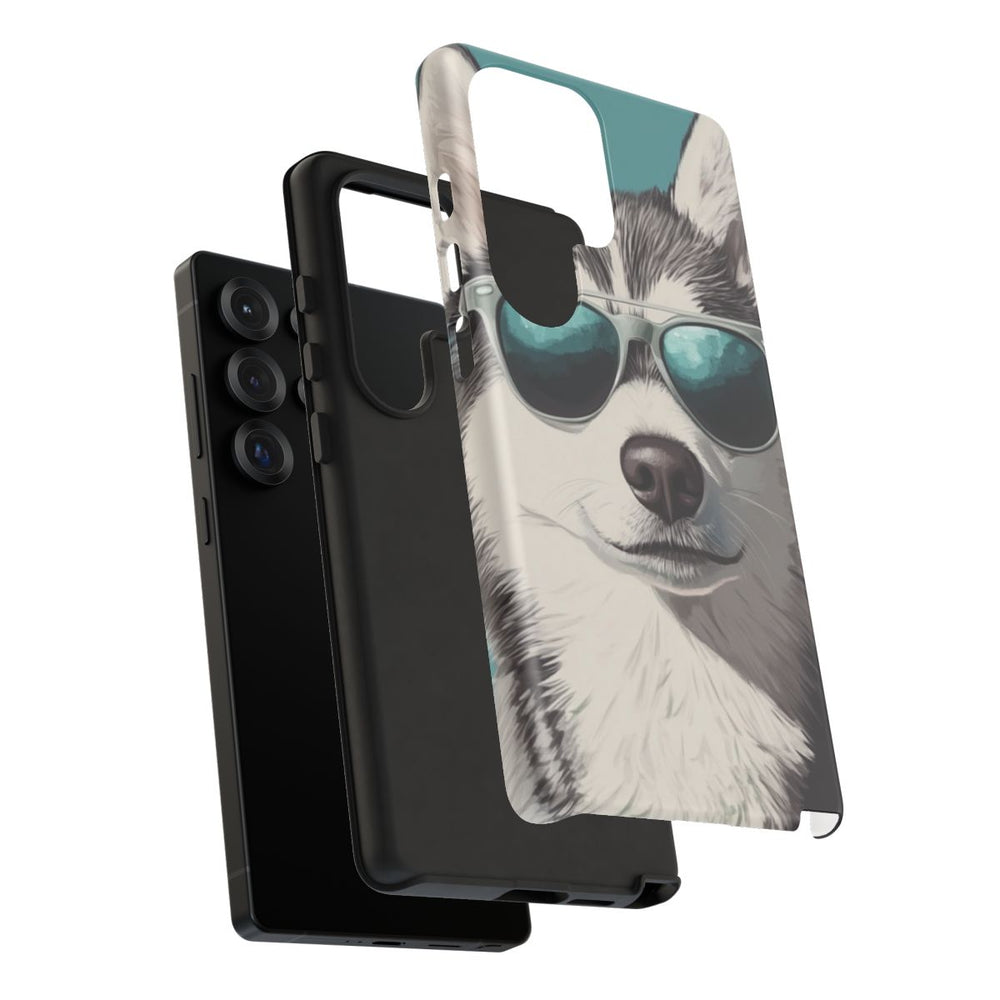 Stoere Husky met Zonnebril