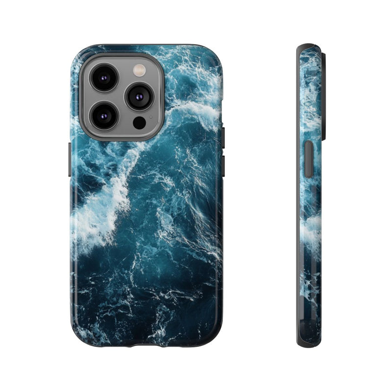 Oceaangolven in Diepblauw