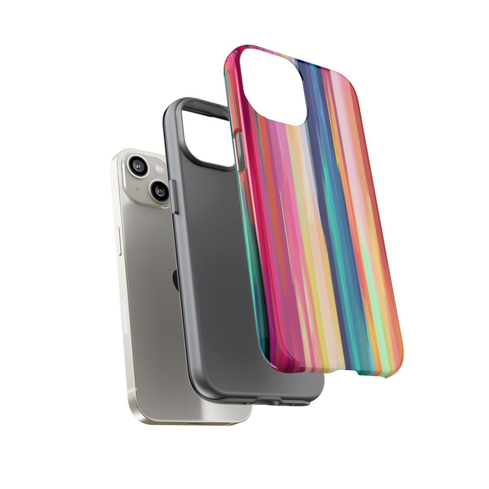 Levendige Verticale Strepen Abstracte Kunst