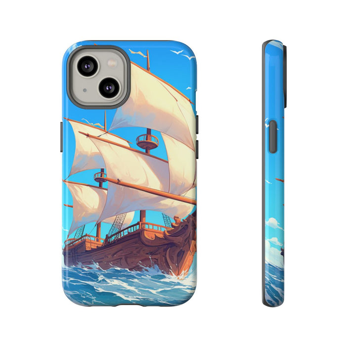 Zeilschip op Blauwe Oceaan