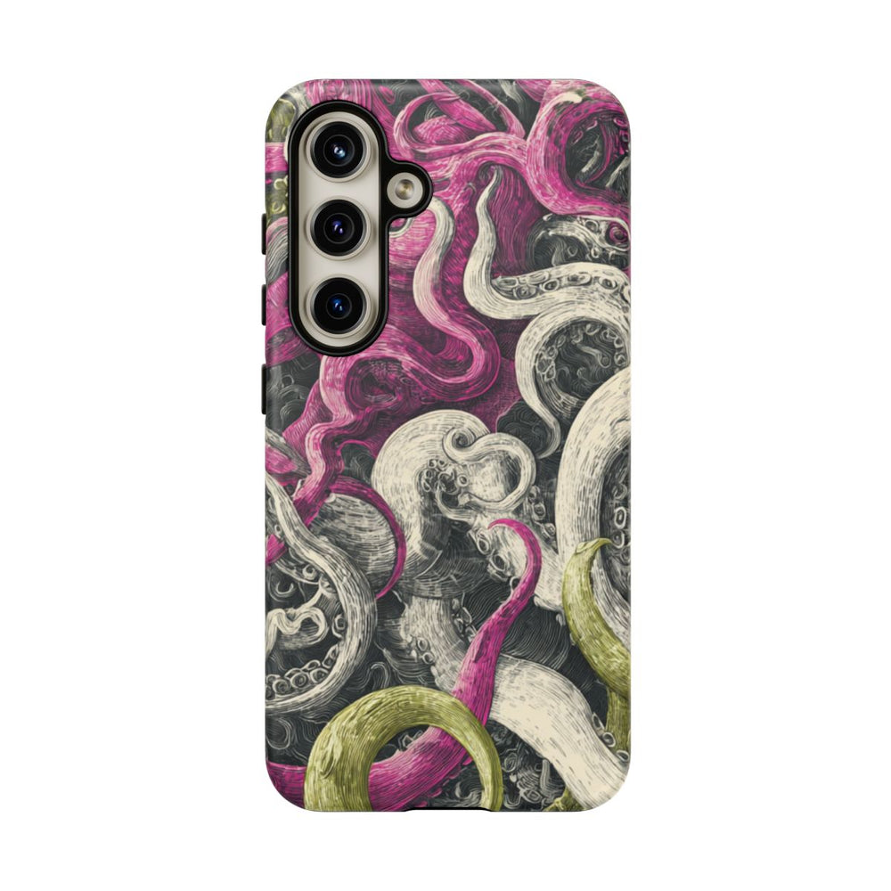 Gedetailleerd Tentakelpatroon met Wervelende Swirls