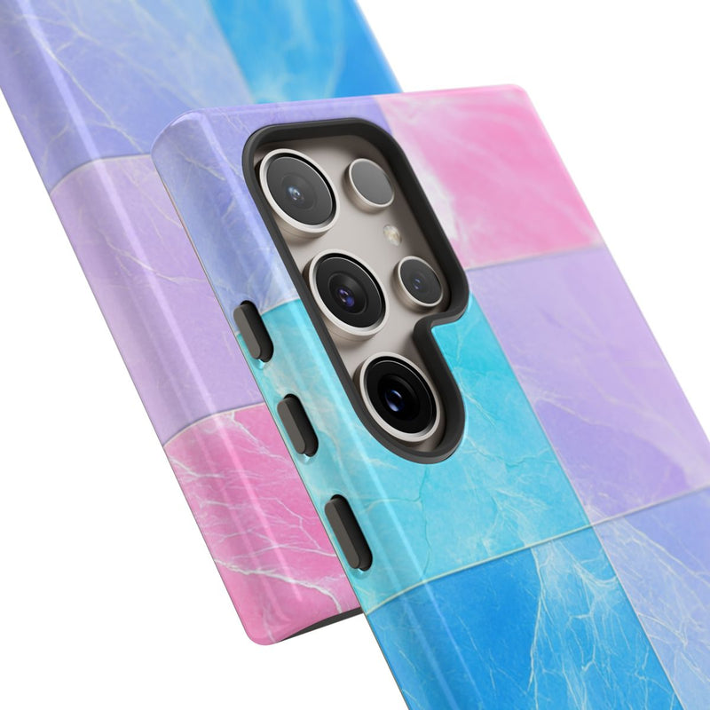 Pastelkleurige Marmertegels met Kleuroverloop