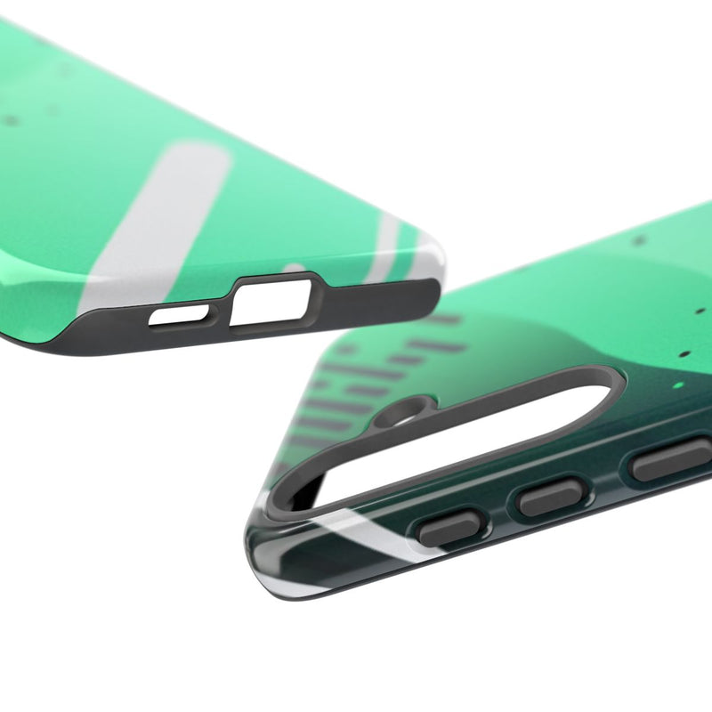 Geometrisch Groen-Zwart Abstract Patroon