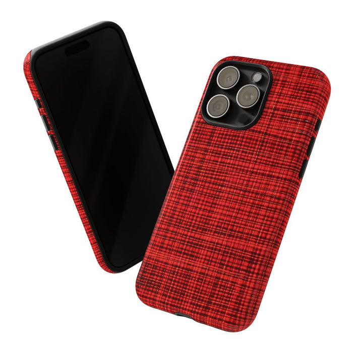 Rood Geruit Textielpatroon