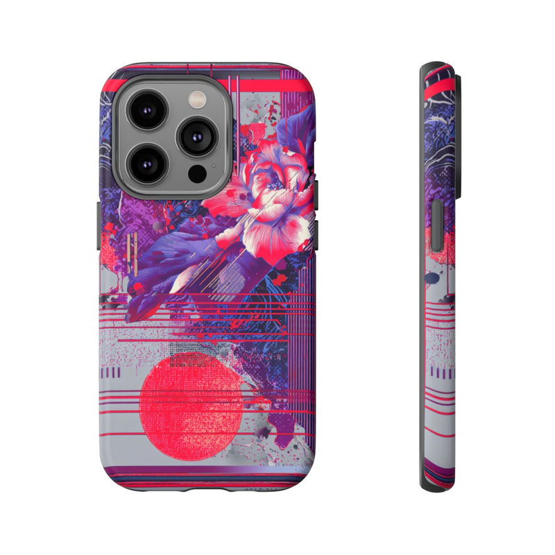 Abstracte Bloemmotieven met Neonaccenten