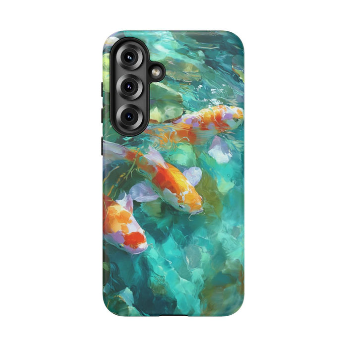 Kleurrijke Koi Karpers en Waterlelies