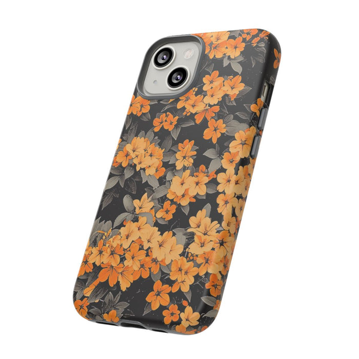 Levendig Oranje Bloemenpatroon