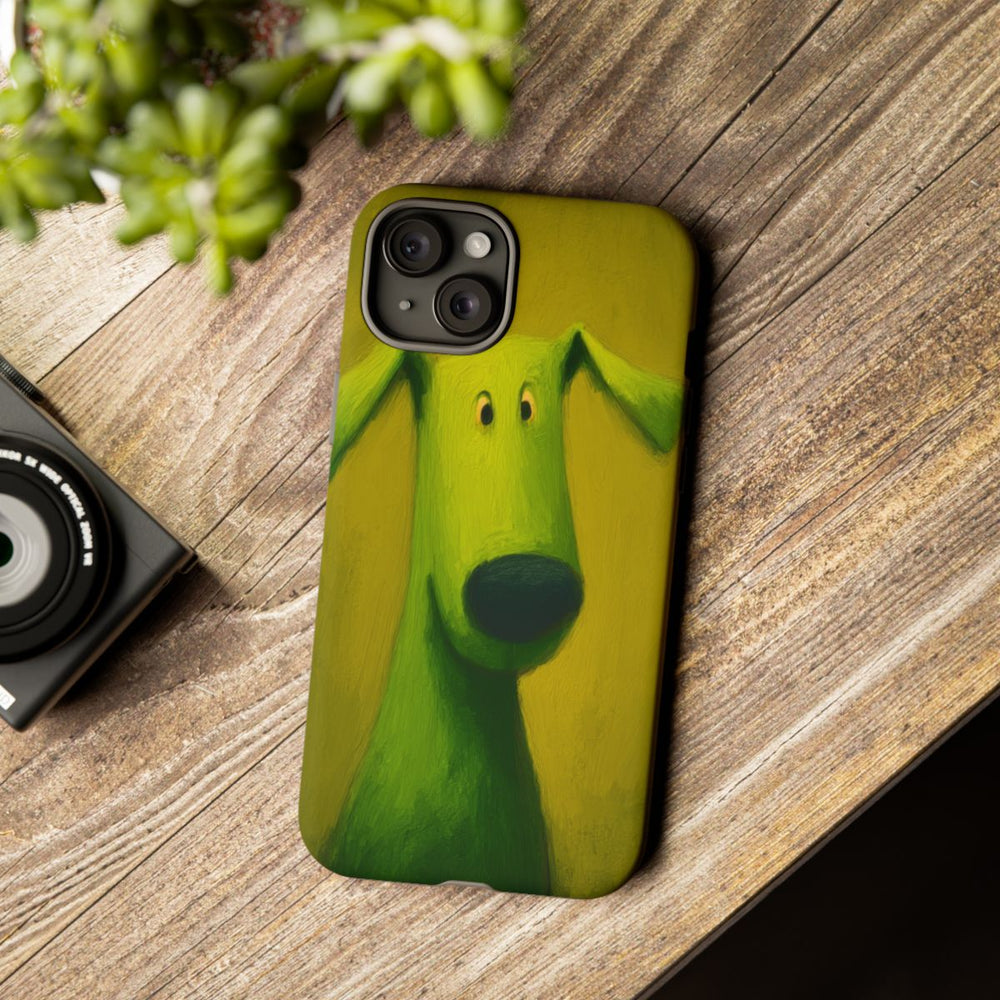 Groene Hond Mat Sterk Hoesje