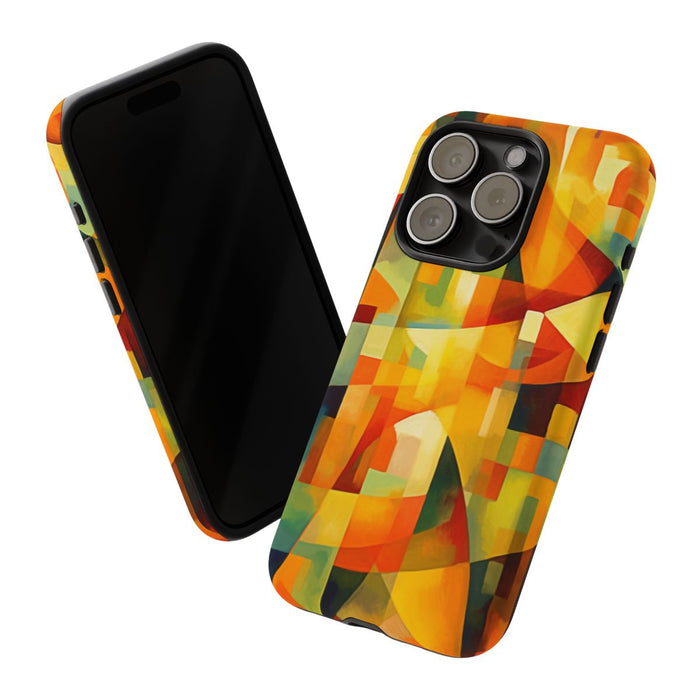 Abstracte Geometrische Vormen in Warme Kleuren