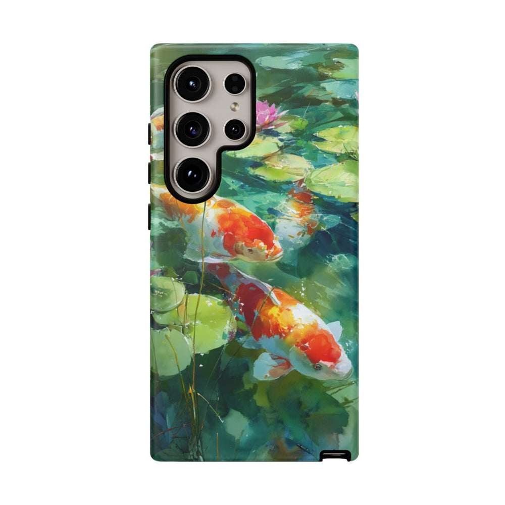 Koi Karpers en Waterlelies