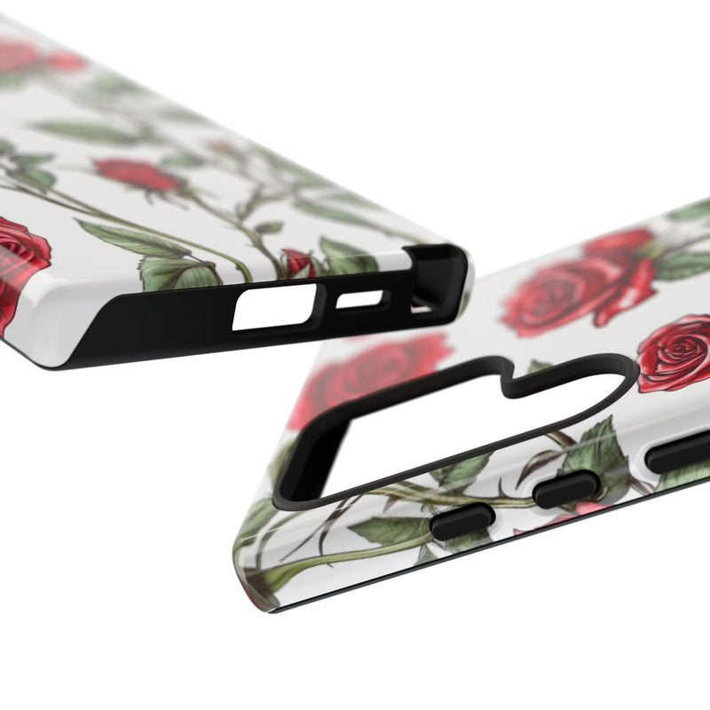 Rode Rozen Botanisch Patroon