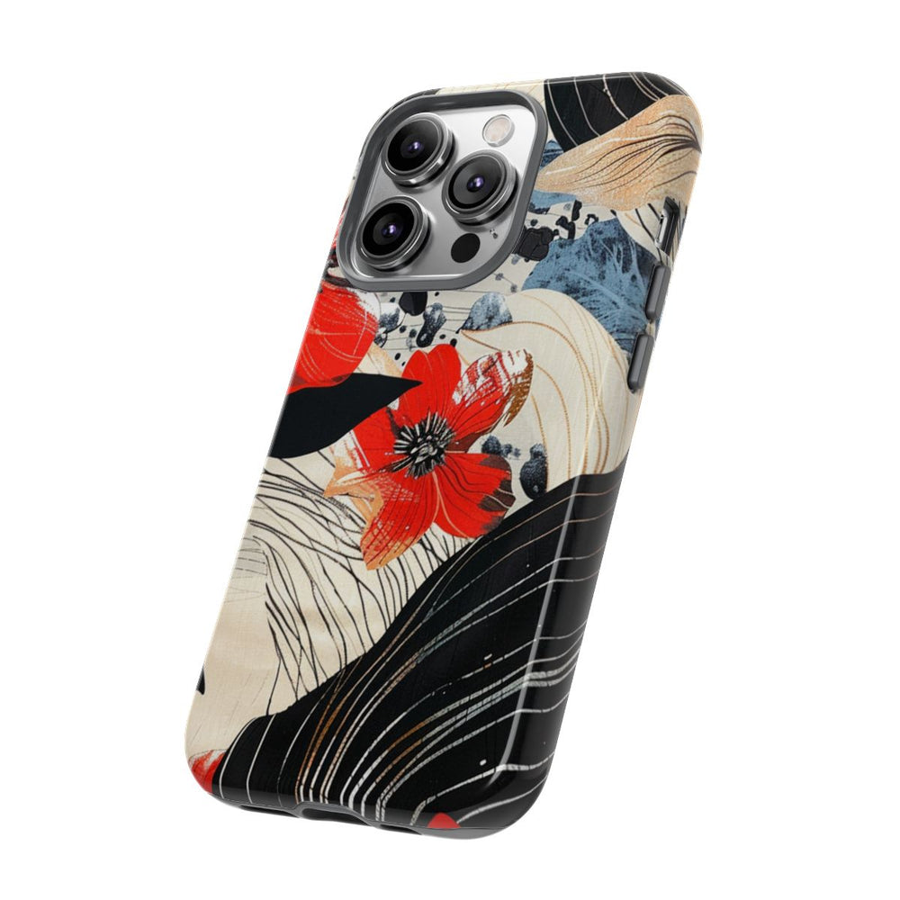 Rood Bloemen Abstract Patroon