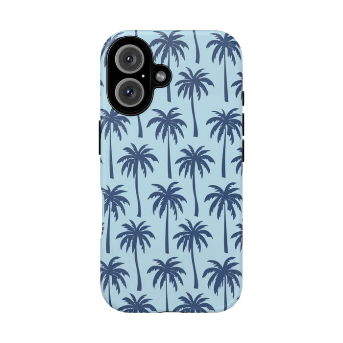 Blauw Palmbomenpatroon