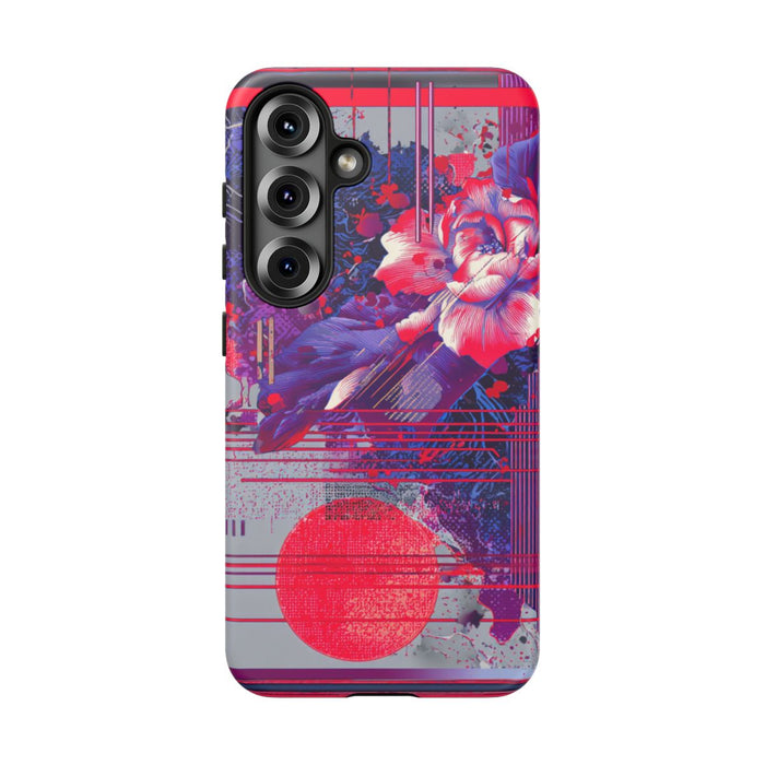 Abstracte Bloemmotieven met Neonaccenten