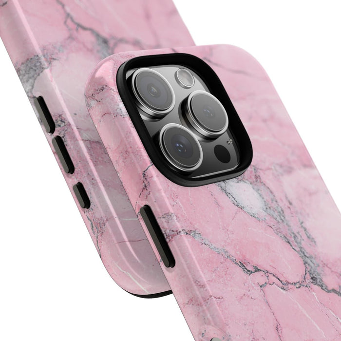 Roze Marmerstructuur met Glanzende Afwerking