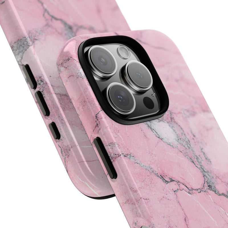 Roze Marmerstructuur met Glanzende Afwerking