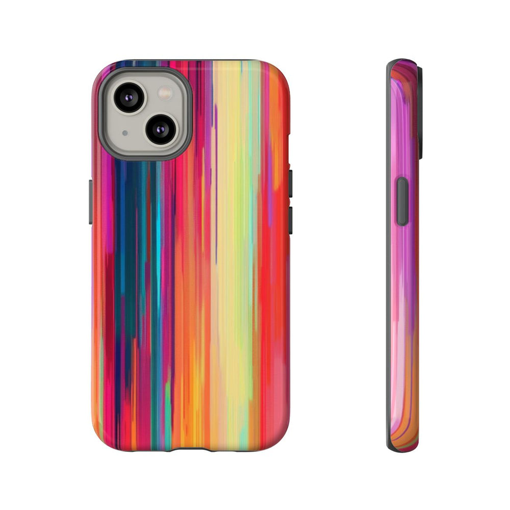 Levendige Verticale Kleurenstrepen Abstract