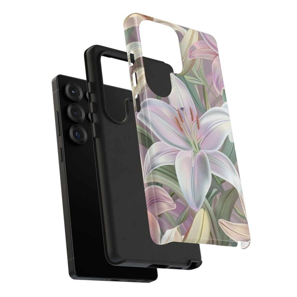 Pastelkleurige Paaslelies Bloemenpatroon