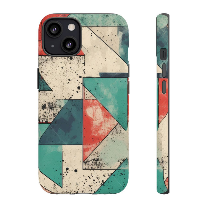 Abstract Geometrisch Patroon in Gedempte Kleuren