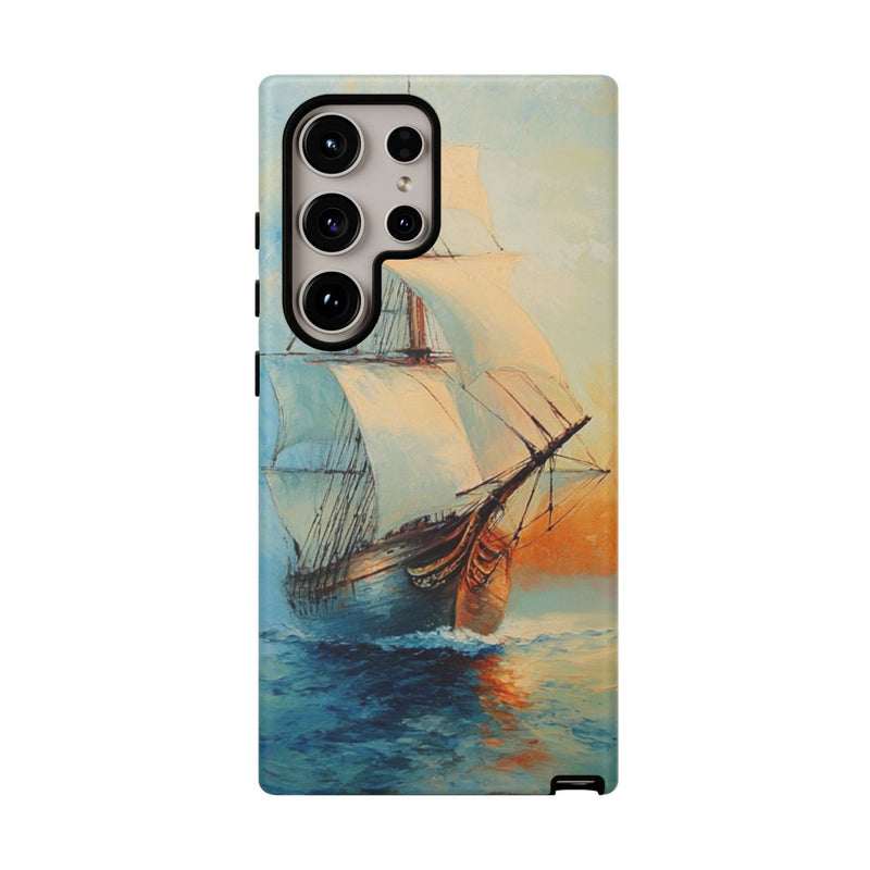 Zeilschip op Zee in Olieverf