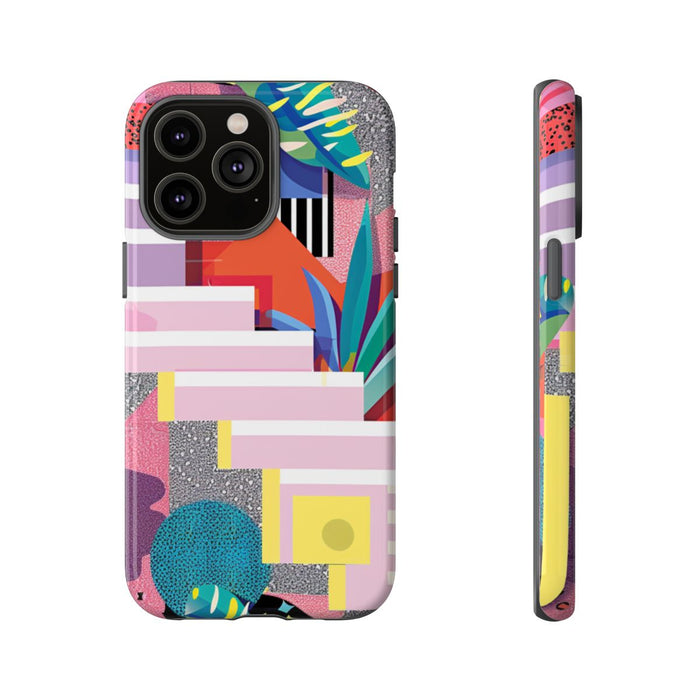 Kleurrijk Abstract Geometrisch en Botanisch Ontwerp