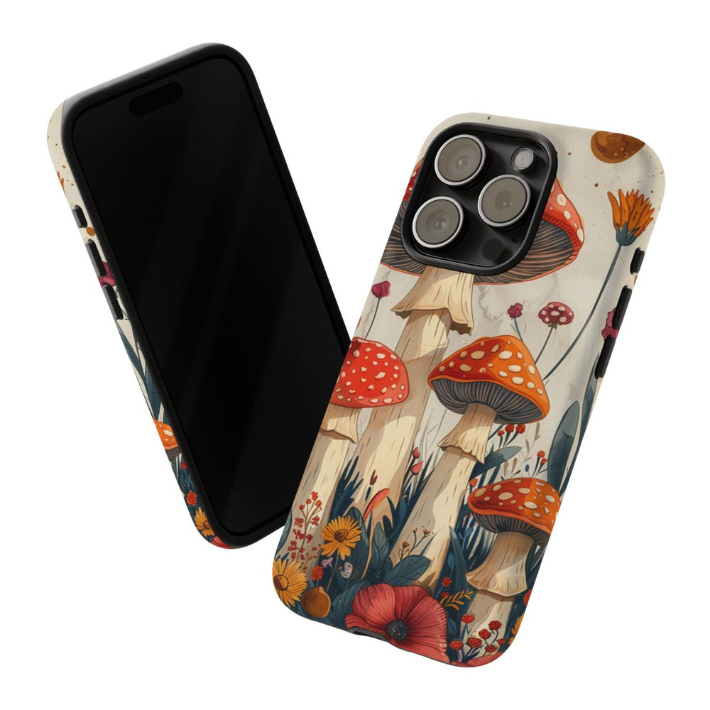 Vrolijke Paddenstoelen en Bloemen