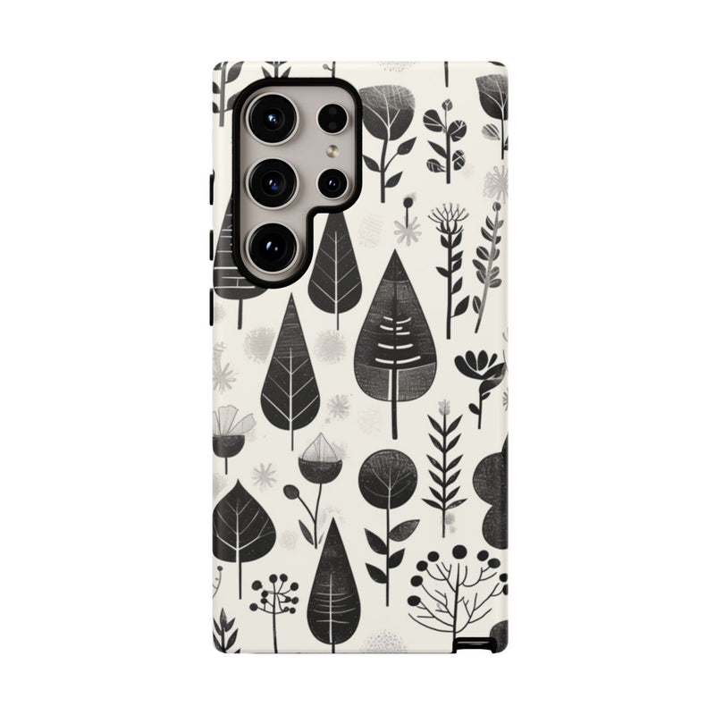 Monochroom Botanisch Patroon