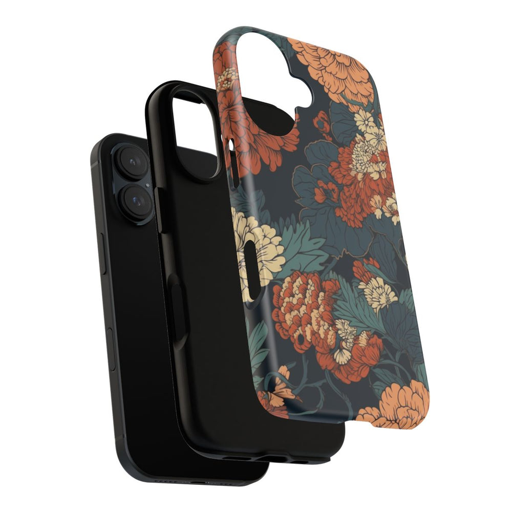 Vintage Bloemenpatroon in Warme Kleuren
