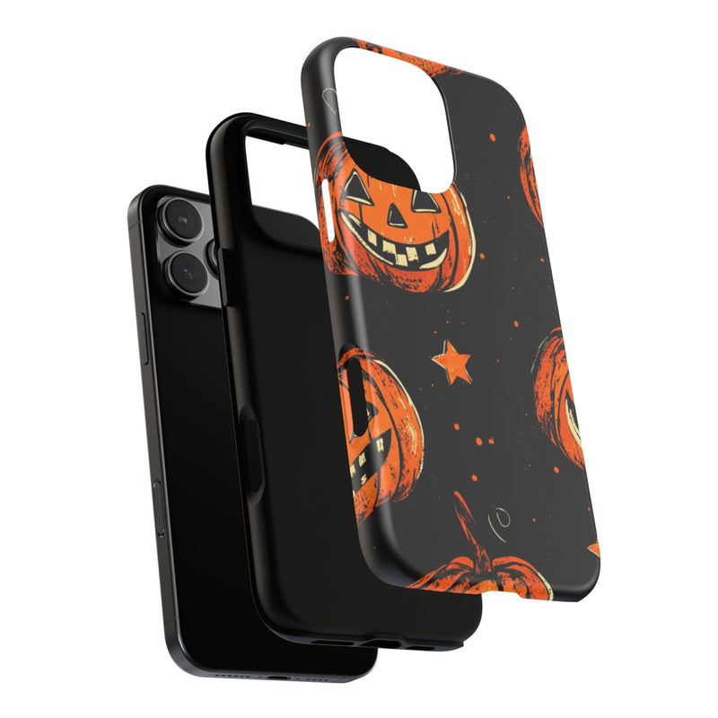 Grunge Halloween Pompoenenpatroon