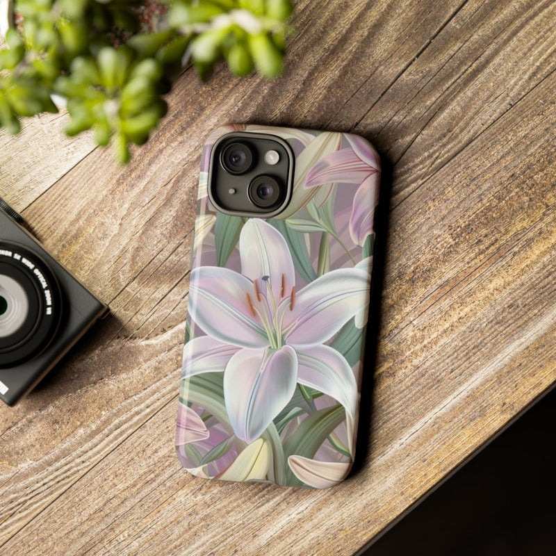 Pastelkleurige Paaslelies Bloemenpatroon