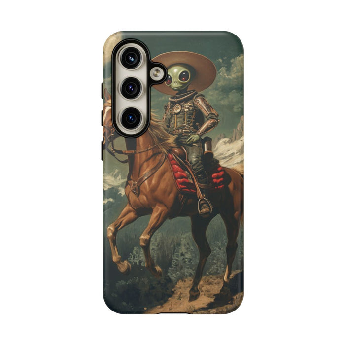 Buitenaardse Cowboy te Paard