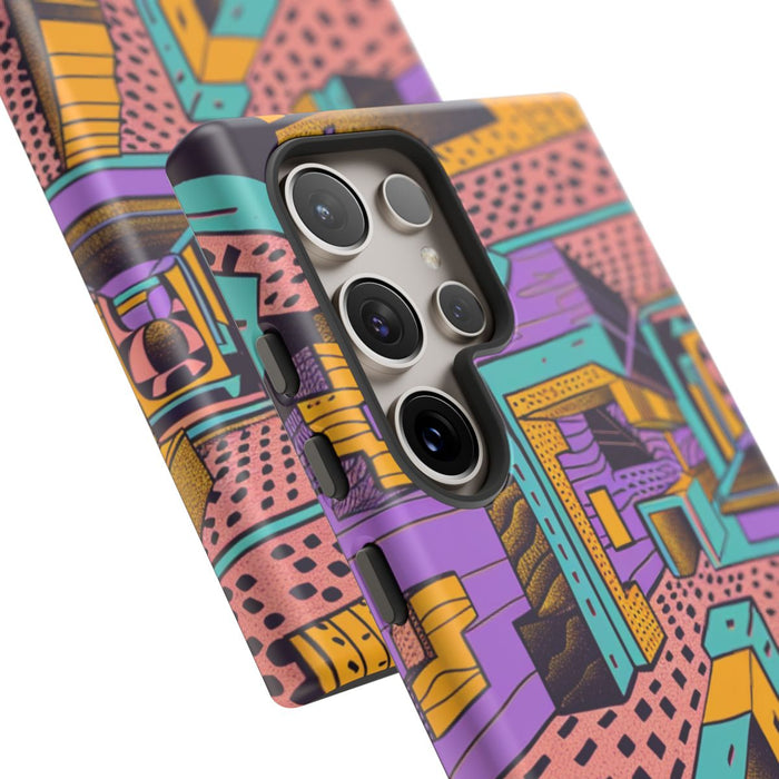 Geometrisch Abstract Patroon met Dieptewerking