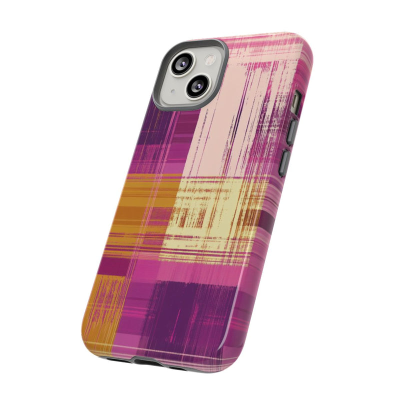 Abstract Paars-Gouden Ruitpatroon