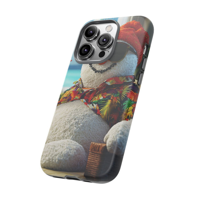 Sneeuwpop met Hawaiishirt en Zonnebril