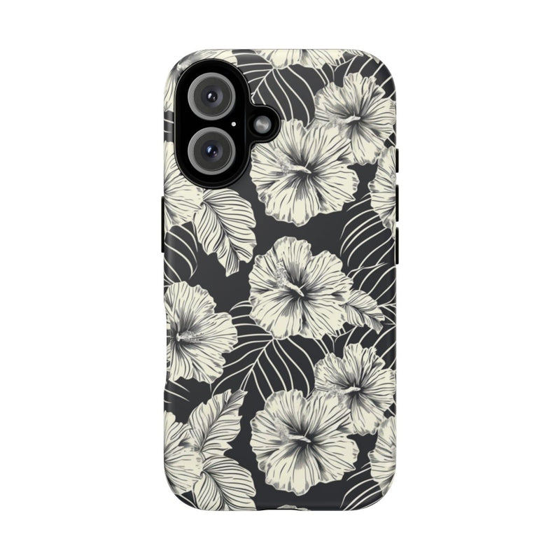 Monochroom Bloemenpatroon