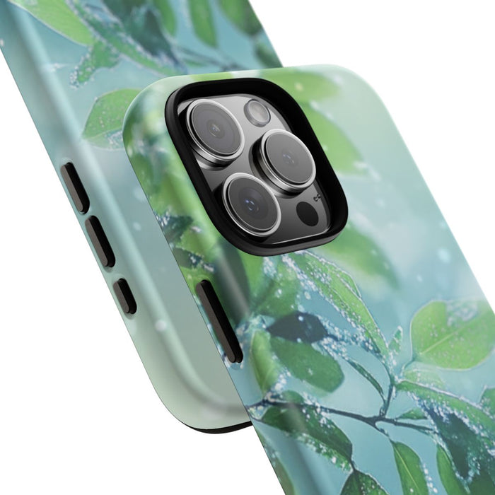Dauwfrisse Groene Bladeren met Lichtbokeh