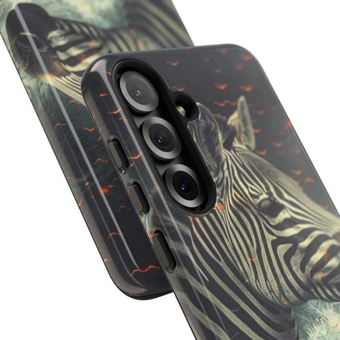 Zebra in Water met Gloeiende Vonken